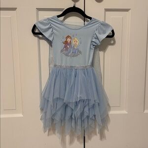 Disney Frozen Princess Tutu Dress 5T with removable cape